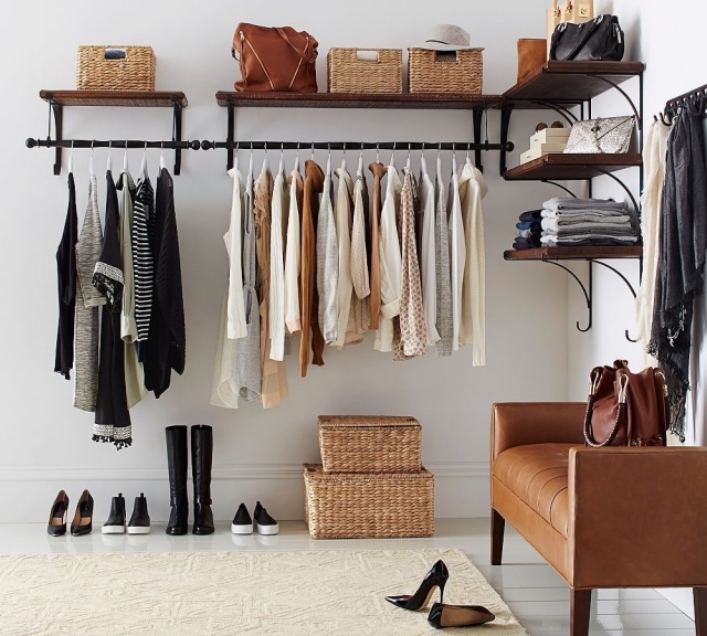 Amazing Bedroom Shelves For Clothes Photos