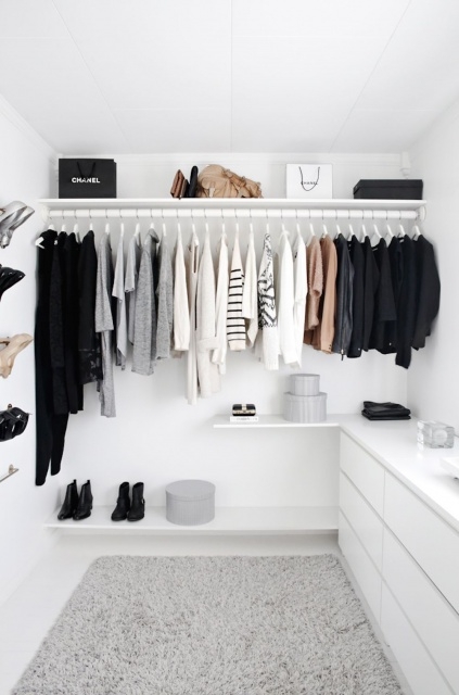 Amazing Black And White Closet Pictures