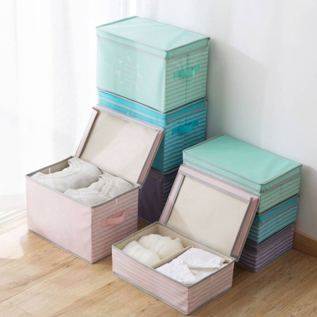 Amazing Closet Organizer Bins Pics