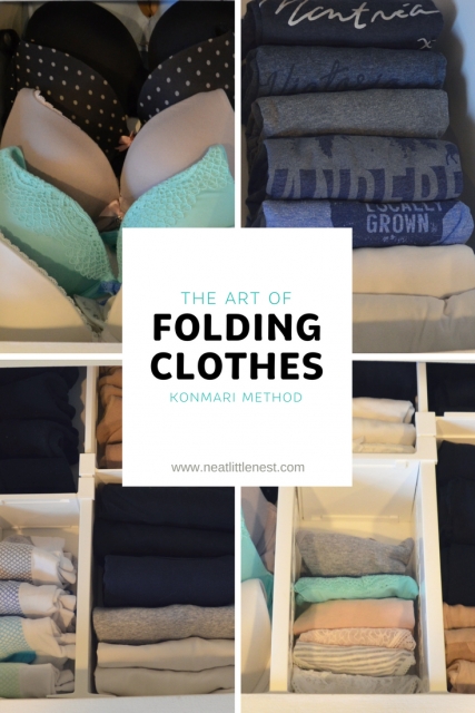 Amazing Folded Clothes Organizer Photo
