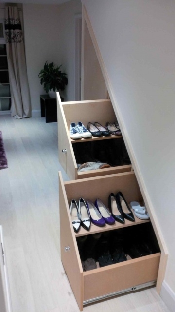 Amazing Under Stairs Shoe Storage Pictures