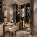 Amazing Walk In Wardrobe With Dressing Table Photos