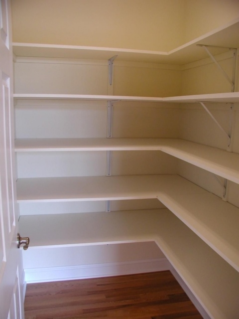 Amazing White Wood Closet Shelving Pictures