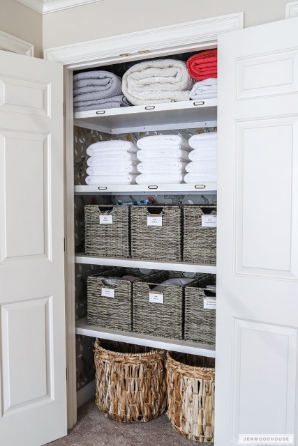 Astonishing Linen Closet Organization Picture