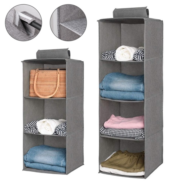 Attractive 4 Shelf Hanging Closet Organizer Pics