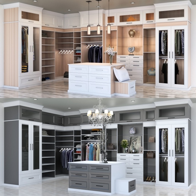 Attractive Black And White Closet Photo