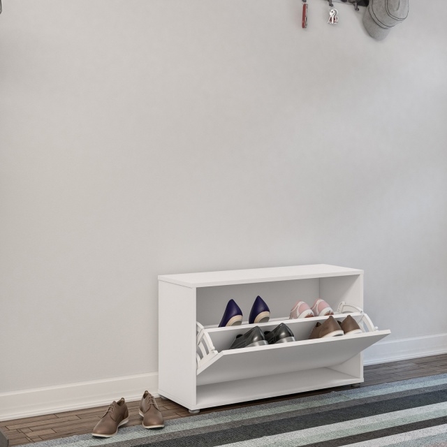 Attractive Compact Shoe Storage Image