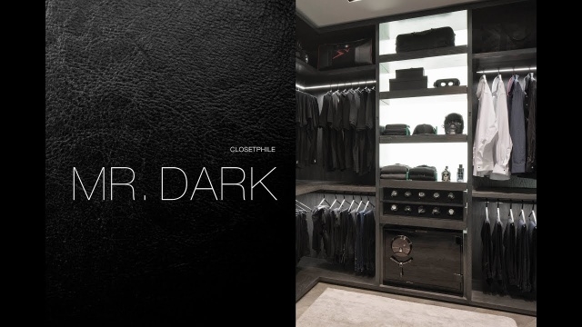 Attractive Dark Walk In Closet Photos