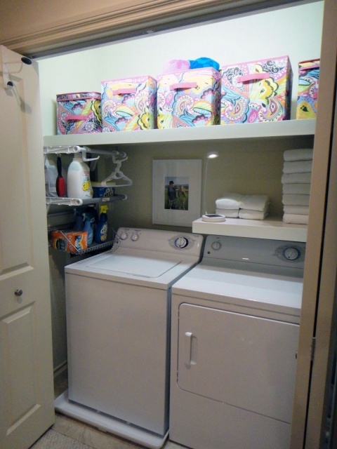 Attractive Laundry Closet Shelving Pic