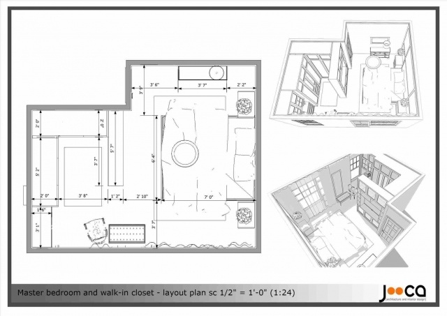 Attractive Master Bedroom Walk In Closet Size Photo