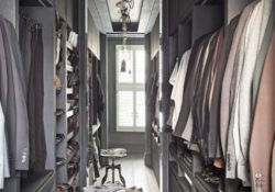 Attractive Walk In Wardrobe With Mirror Pics