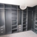 Awesome Grey Walk In Closet Picture