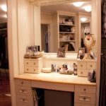 Awesome Walk In Closet With Makeup Area Pictures