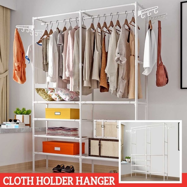 Best Cloth Hanging Shelf Image