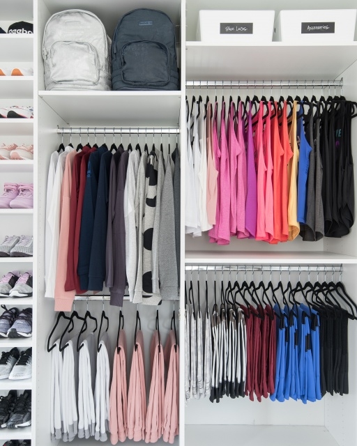 Best Color Organized Closet Image