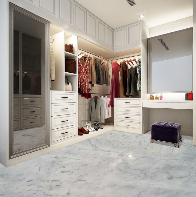 Best Marble Walk In Closet Picture