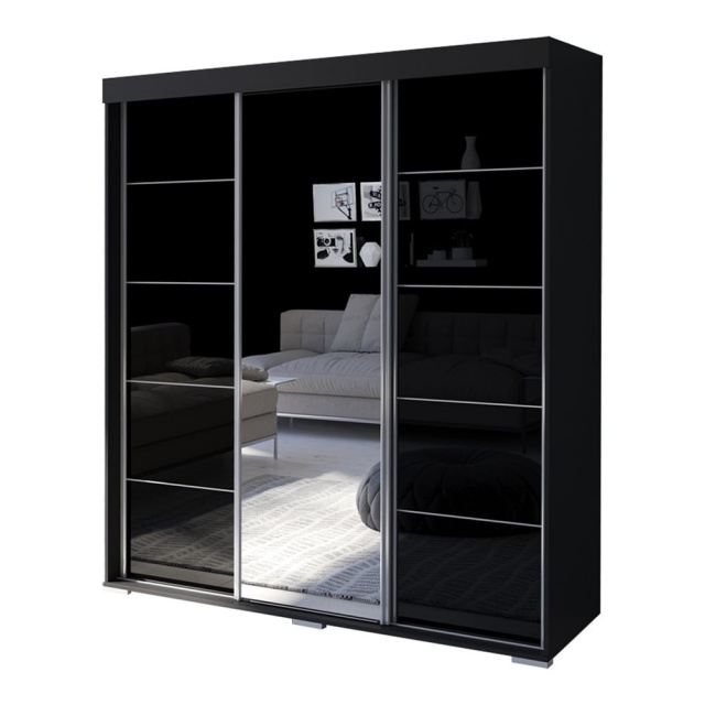 Classy Black Wardrobe Closet Picture