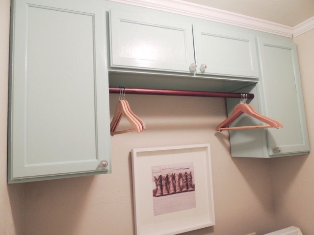Classy Hanging Cabinet For Clothes Pic