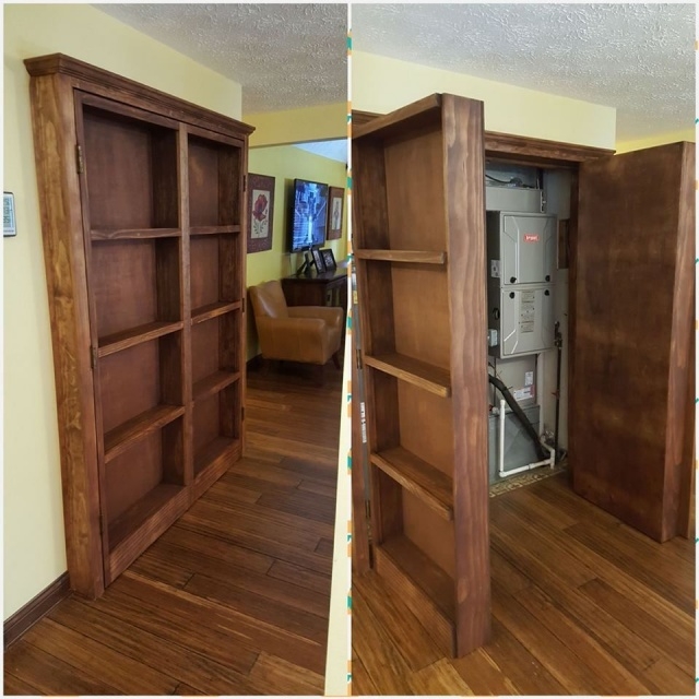 Classy Hidden Closet Ideas Photo