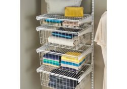 Classy Metal Closet Organizer With Drawers Pictures