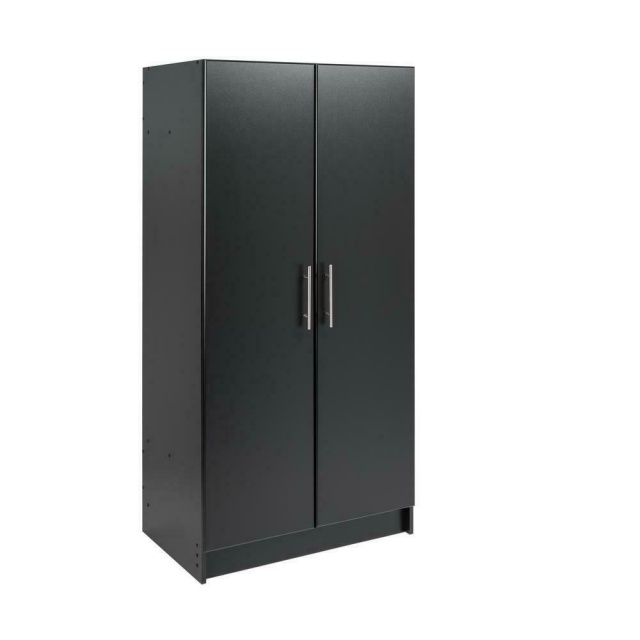 Contemporary Black Wardrobe Closet Image