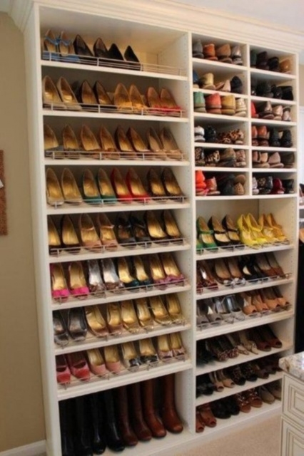 Contemporary Closet Shoe Rack Ideas Photos
