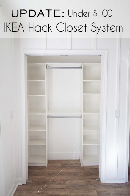 Contemporary Ikea Wall Closet Picture
