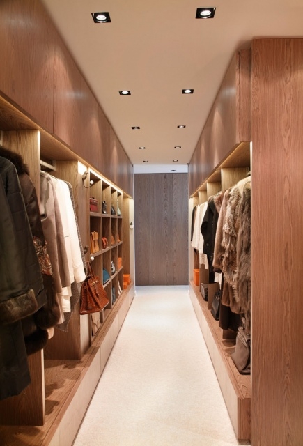 Contemporary Long Walk In Closet Pictures