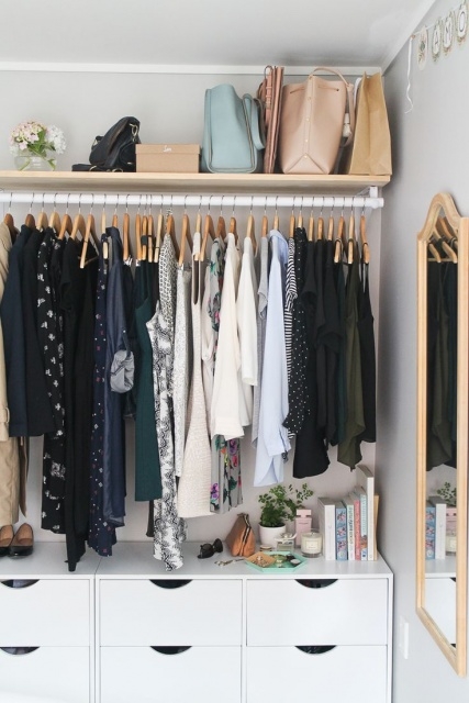 Contemporary Open Clothes Storage Ideas Images