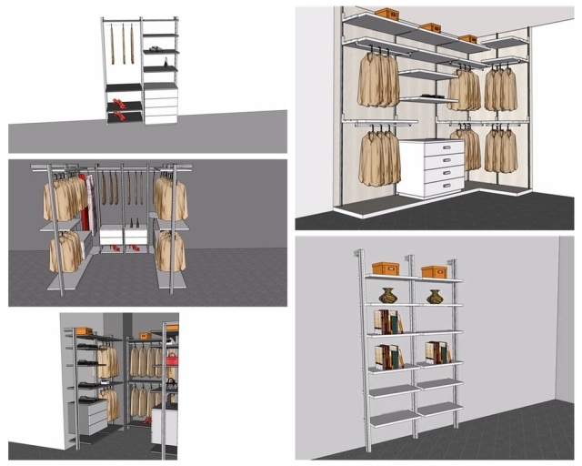Contemporary Wardrobe Hanging Rail Systems Pic