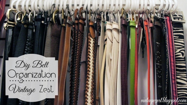 Creative Diy Belt Organizer Photos
