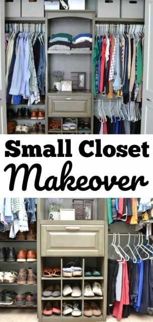 Creative Diy Closet Makeover Photo