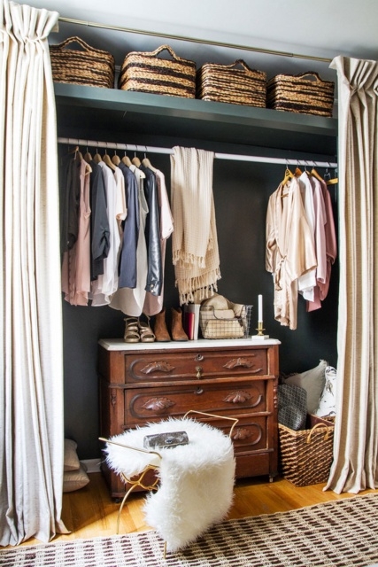 Creative No Door Closet Ideas Pictures