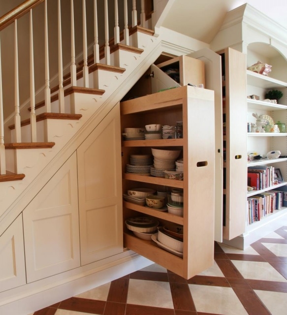 Creative Staircase Cupboard Ideas Pic