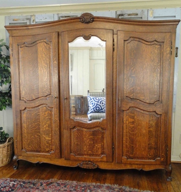 Easy Antique Wardrobe With Mirror Images
