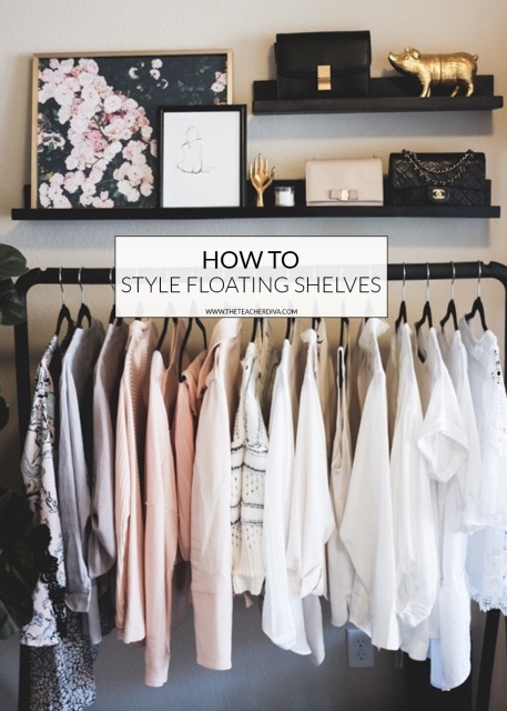 Easy Floating Shelves For Clothes Photo
