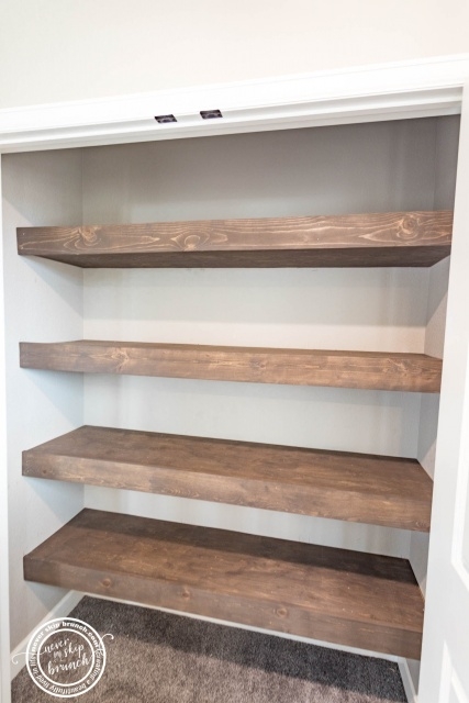 Easy Floating Shelves For Clothes Pic