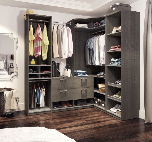 Easy Gray Walk In Closet Pics