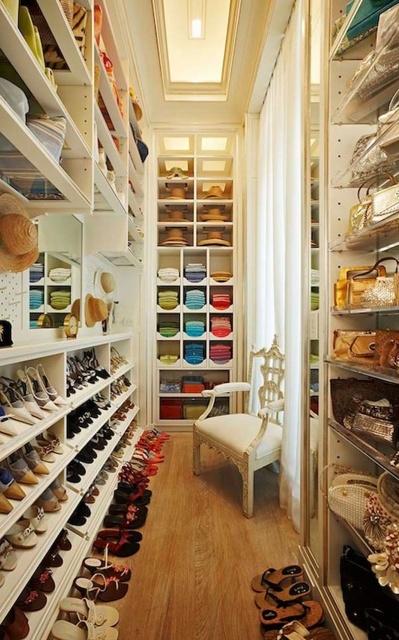 Easy Long Walk In Closet Pics