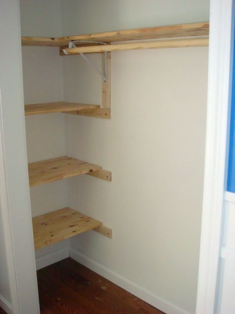 Easy Small Closet Shelving Ideas Image