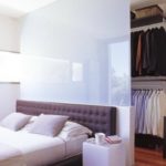 Easy Walk In Closet Behind Bed Pics