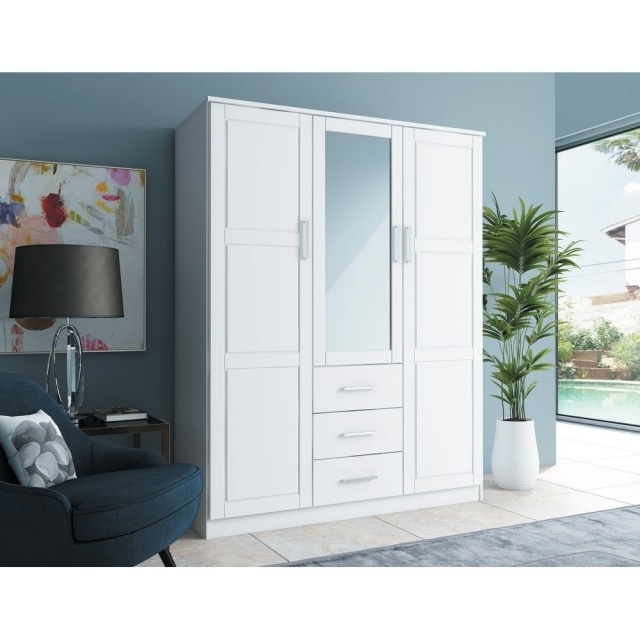 Easy Wardrobe Closet With Mirror Pic