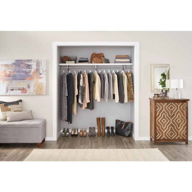 Easy Wood Closet Shelving Image