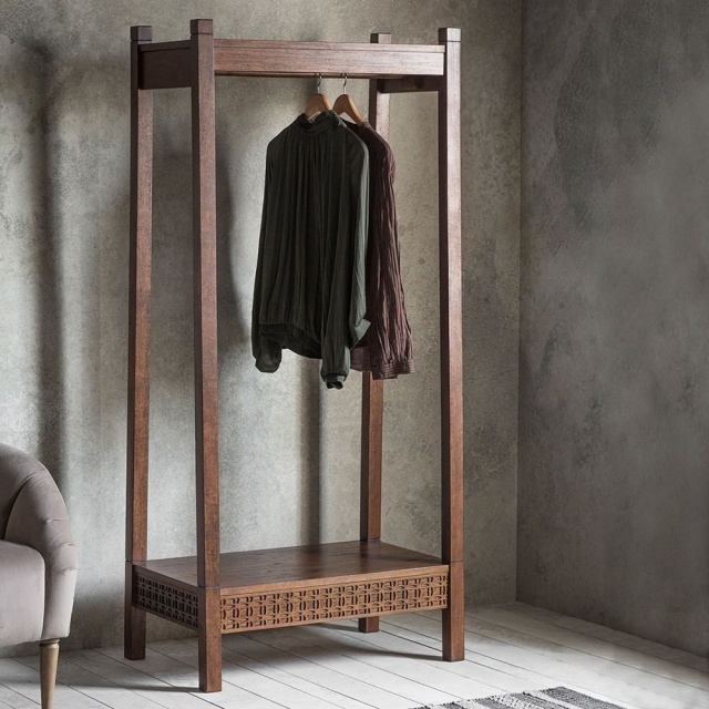 Easy Wooden Open Wardrobe Pictures
