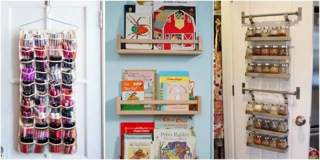 Elegant Back Of Closet Door Storage Images