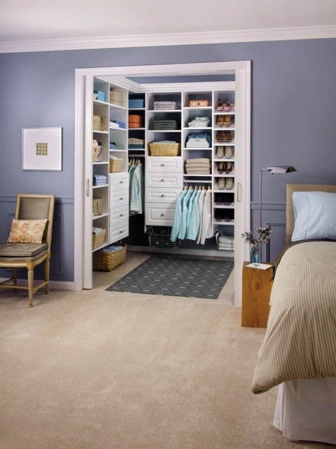 Elegant Bedroom And Closet Ideas Image