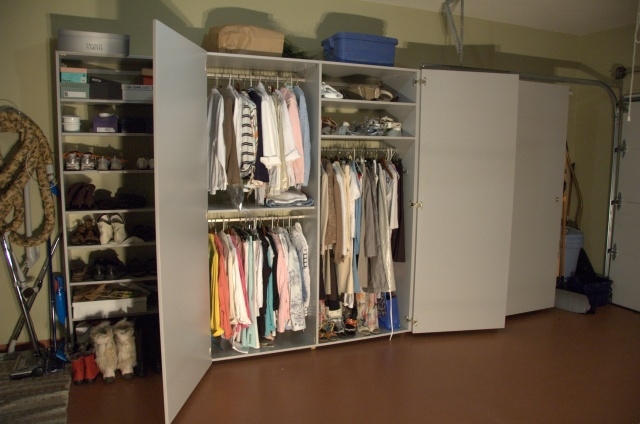 Elegant Garage Clothes Closet Images