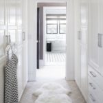 Elegant Master Bathroom With Walk In Closet Pic