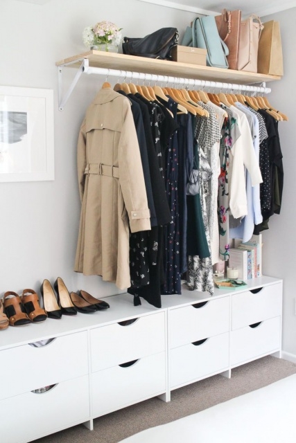 Elegant Open Closet Ideas Pinterest Image