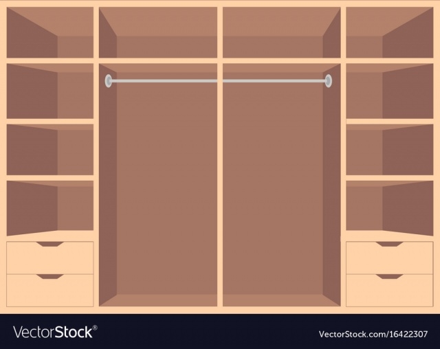 Elegant Wardrobe Shelf Design Images